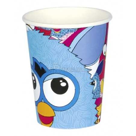 Набор  бумажных стаканчиков﻿ с рисунком. Тема - Furby, 266 ml, 8 шт