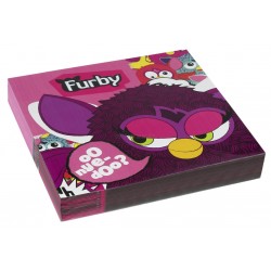 Dekoratīvais papīra salvetes Tēma: Furby  32.7cm х 32,7cm 16.gab.