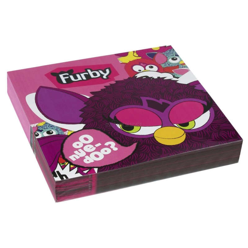 Салфетки бумажные Тема: Furby 32.7см х 32,7см 16 шт.