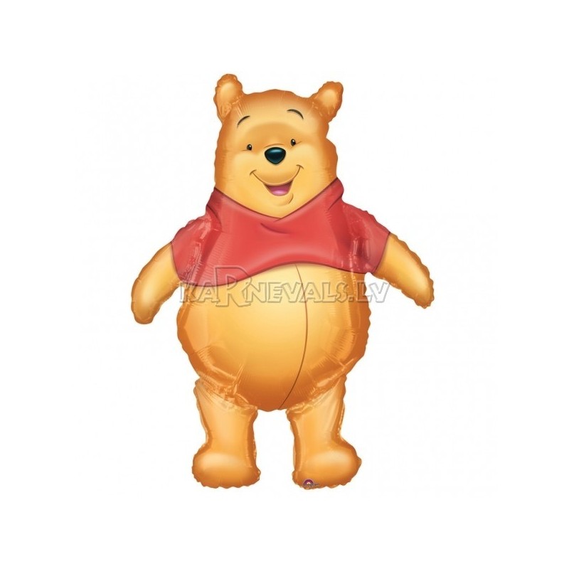 Folijas hēlija balons “Vīnijs Pūks”, izmērs 56 x 74 cm,