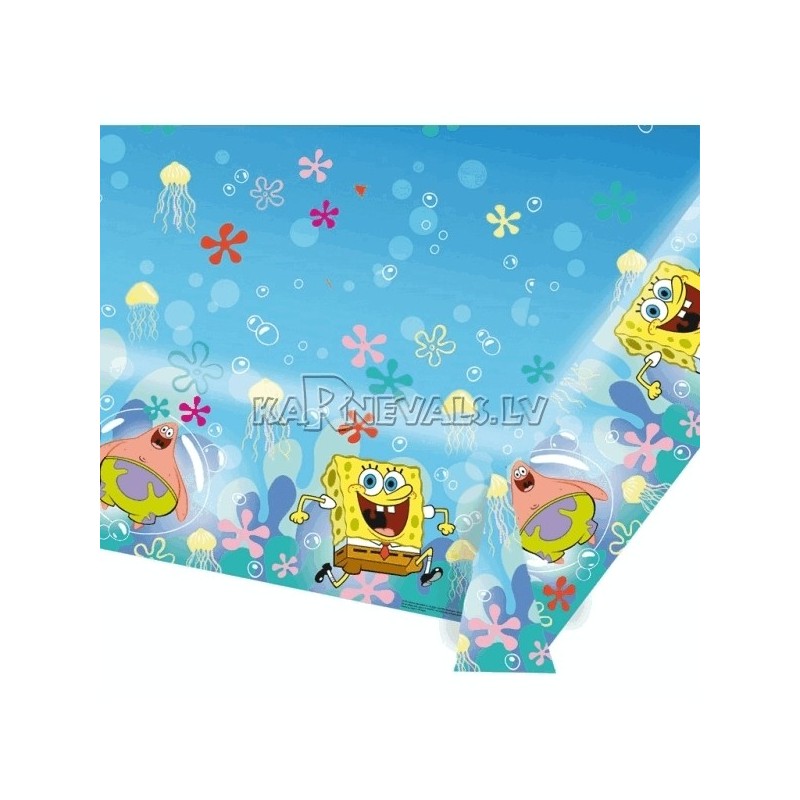 Sponge Bob papīra galdauts ar attēlu, 1.80 x 1.20 cm