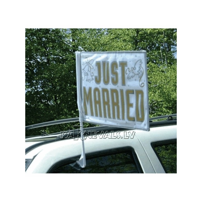 Tikko precējušies auto karodziņš