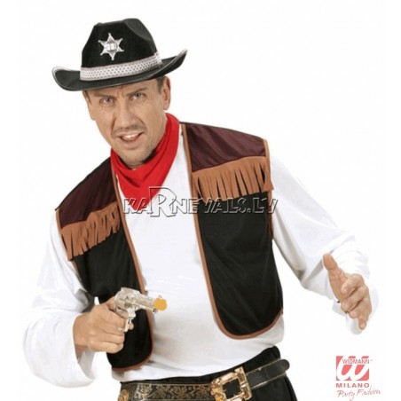 Kovboja pistole, 1 gab., pelēkā vai melnā krāsā