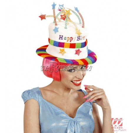Cepure ar uzrakstu "Happy Bithday", velveta