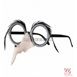 Brilles ar raganas degunu un melniem uzacīm