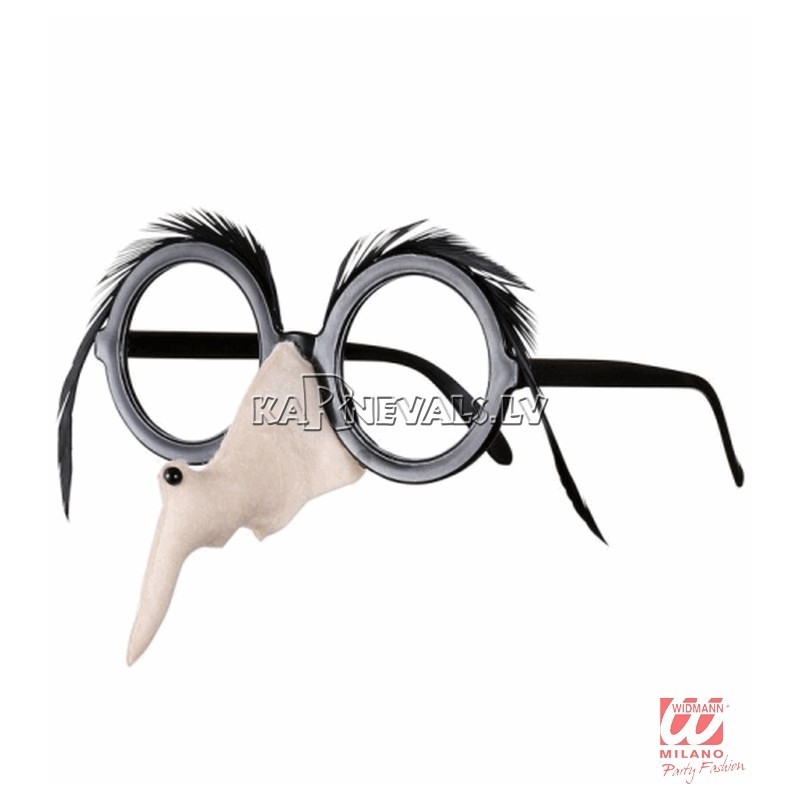 Brilles ar raganas degunu un melniem uzacīm