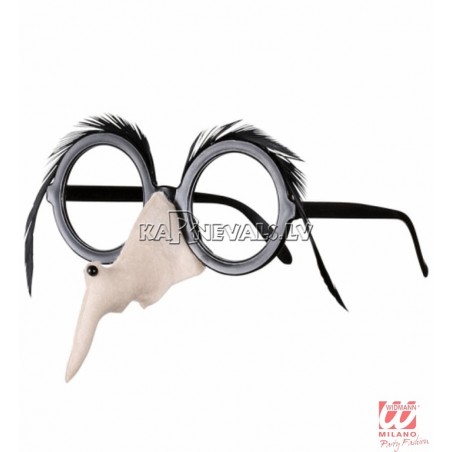 Brilles ar raganas degunu un melniem uzacīm