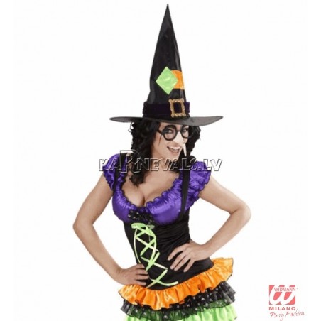 Очки с носом ведьмы и черными бровями