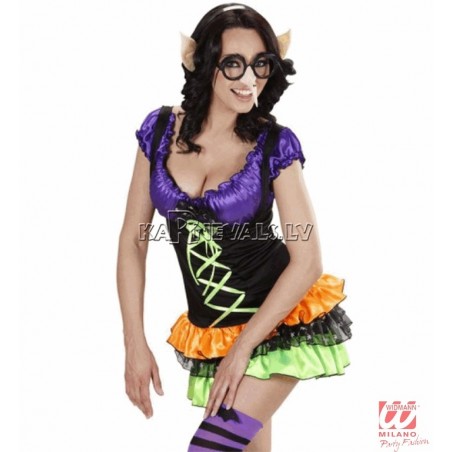 Очки с носом ведьмы и черными бровями