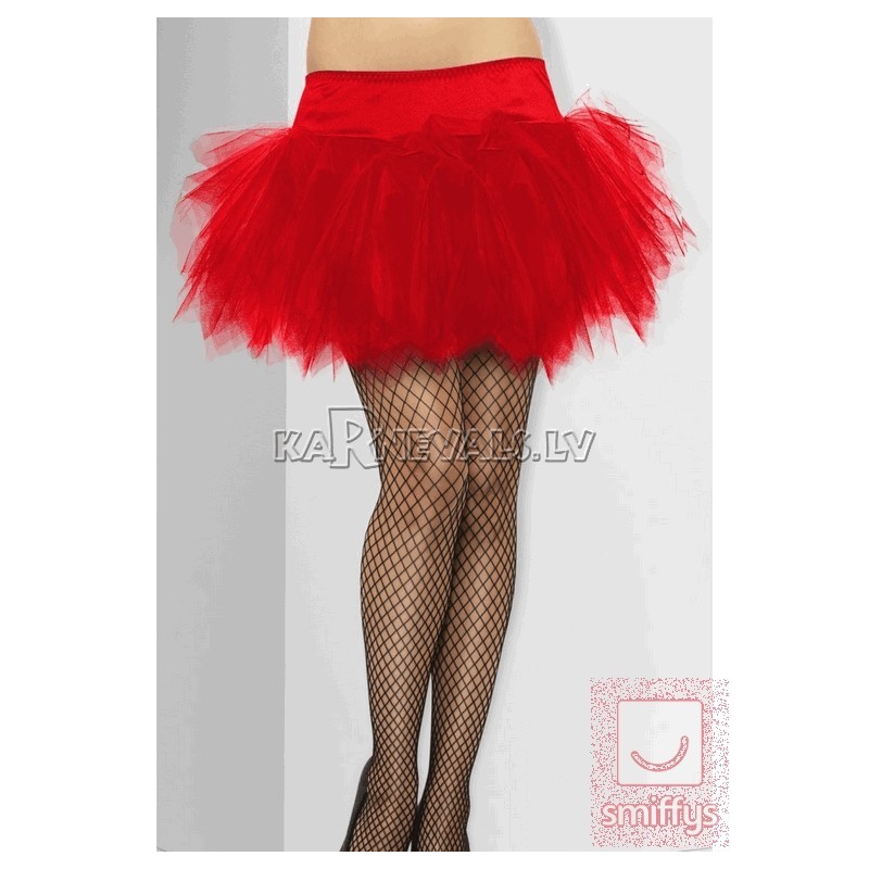 Красная нижняя юбка 