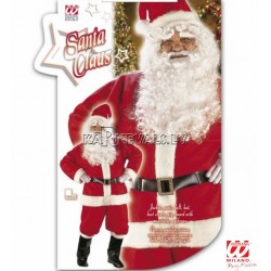 Костюм деда Мороза. В комплекте: шапка, парик, борода, усы, брови, куртка, брюки, пояс, сапоги