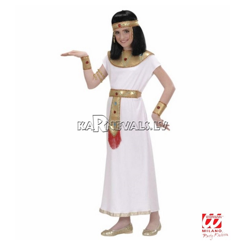 Костюм КЛЕОПАТРА, (140см), платье, воротник, манжеты, пояс, браслет.