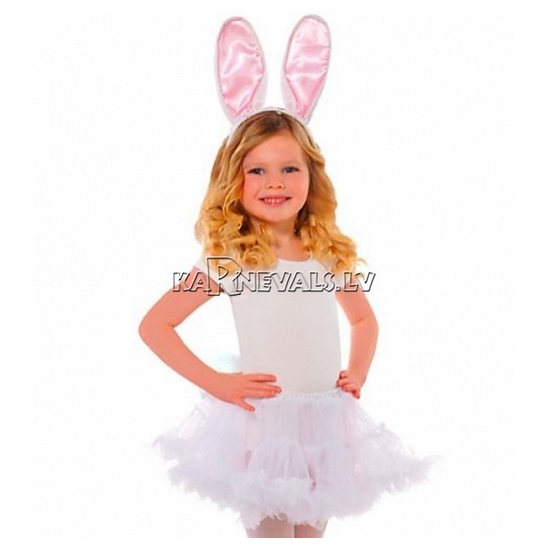 Ушки зайца, в комплекте ушки зайца на ободке и хвостик