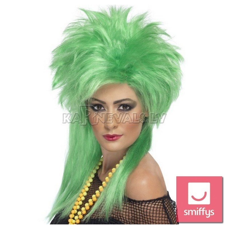 Parūka panka vai roka stilā, gaiši zilā, gara