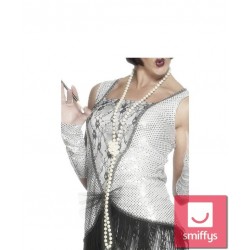 Pērļu kaklarota, balta, 180cm.