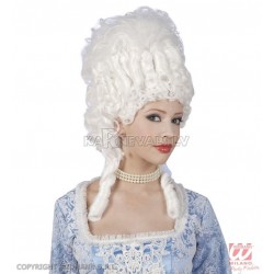 Парик в стиле барокко белый длинный