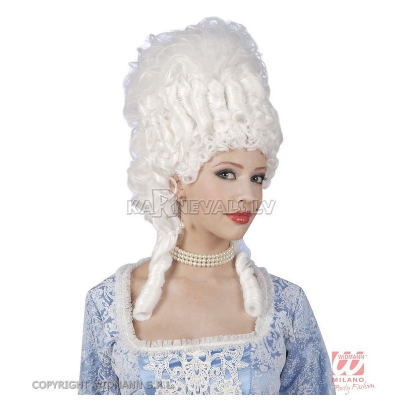 Parūka - MARIE ANTOINETTE -  baroka stils, baltā, visaugstākā kvalitāte