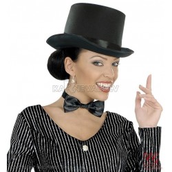 Атласный гладкий  цилиндр, черный