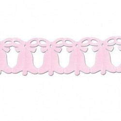 Бумажная гирлянда  - Колокольчики, розовая