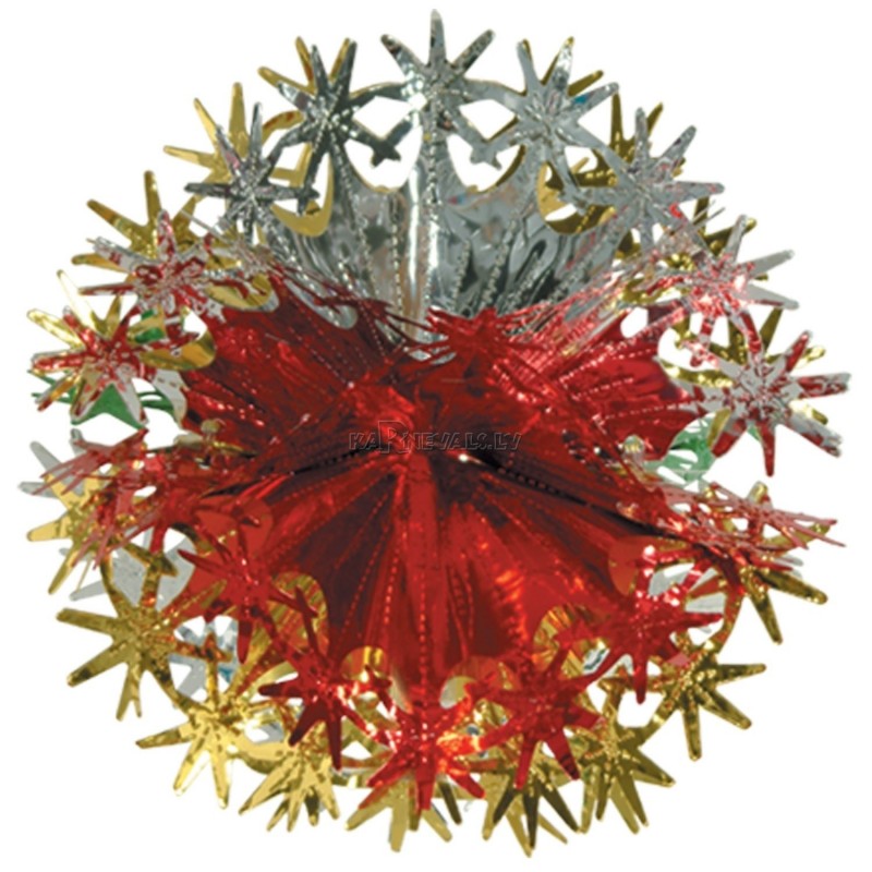 Шар из фольги, золото, зеленый, красный﻿