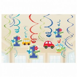Первый  день рождения мальчика -  подвесная декорация