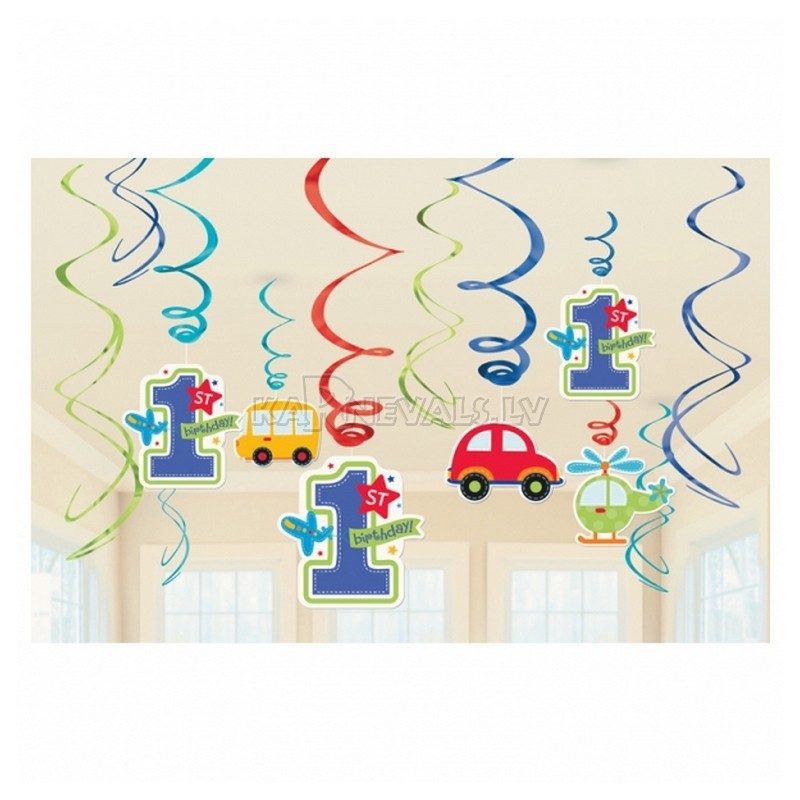 Первый  день рождения мальчика -  подвесная декорация