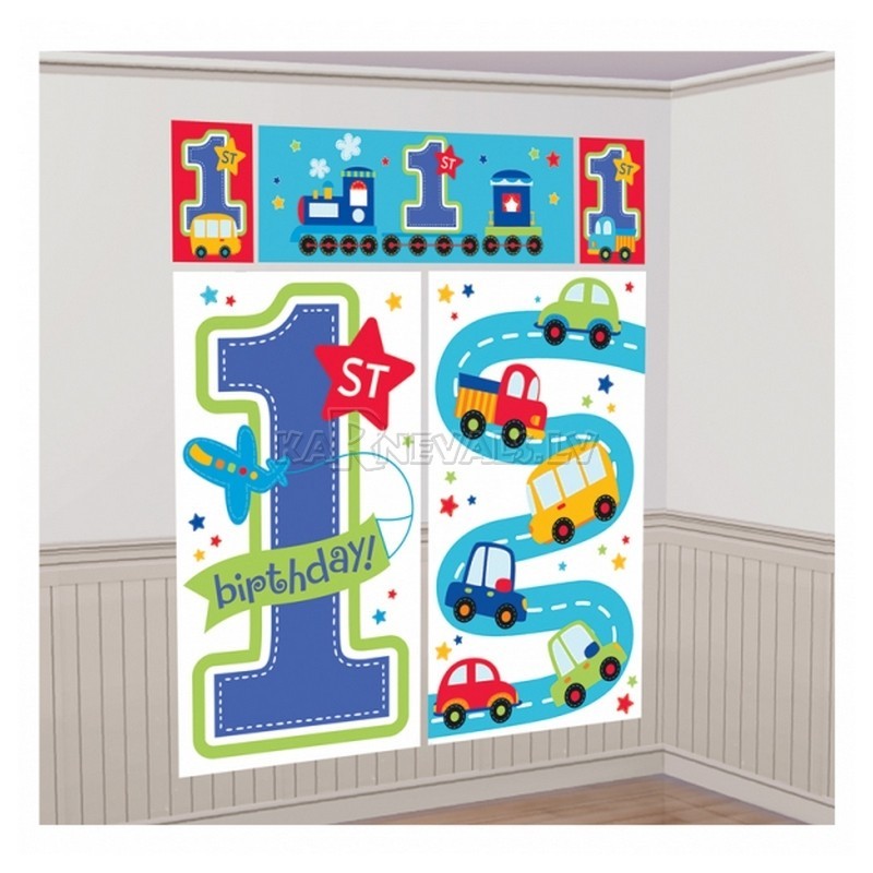 1. dzimšanas diena  -   sienu rotājumi komplekts