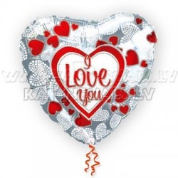 Воздушный шар  из фольги, 18"/45 см, 