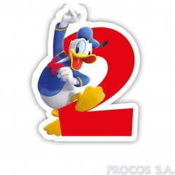 Свечка для торта 2-й день рождения Mикки Маус