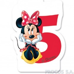Свечка для торта 5-й день рождения  Мышка Минни