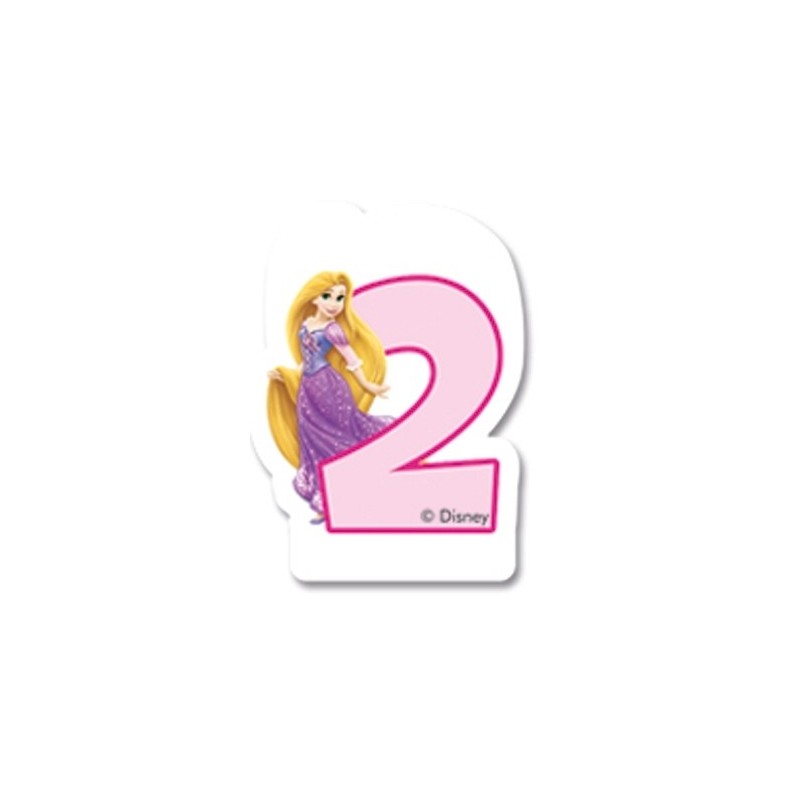 Свечка для торта 2-й день  рождения  Принцесса