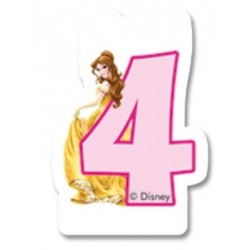 Свечка для торта 4-й день  рождения  Принцесса