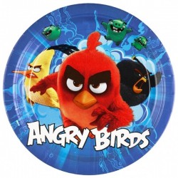 Тарелки Злые птички ("Angry birds") , 23см, упаковка 8шт.