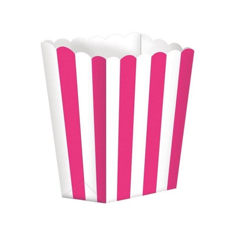 Бумажные коробочки для поп-корна, цвет - голубой 9.5 x 13.5 cm, упакока  5 шт.