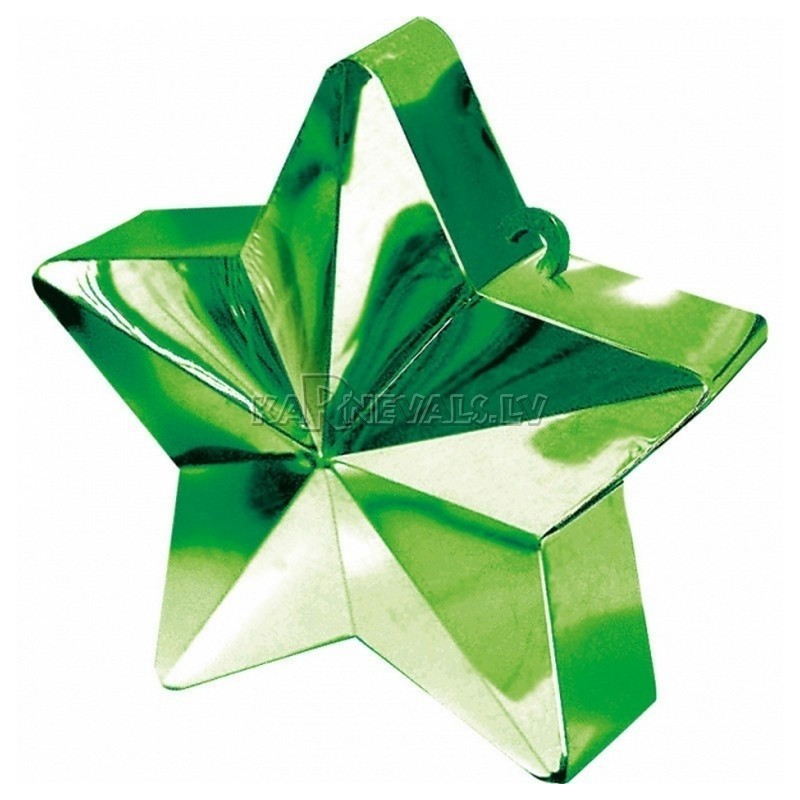 Грузик для шариков - звезда , 170 г. зеленый