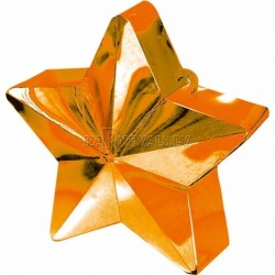 Zvaigžņu forma balonu svariņš, oranžs