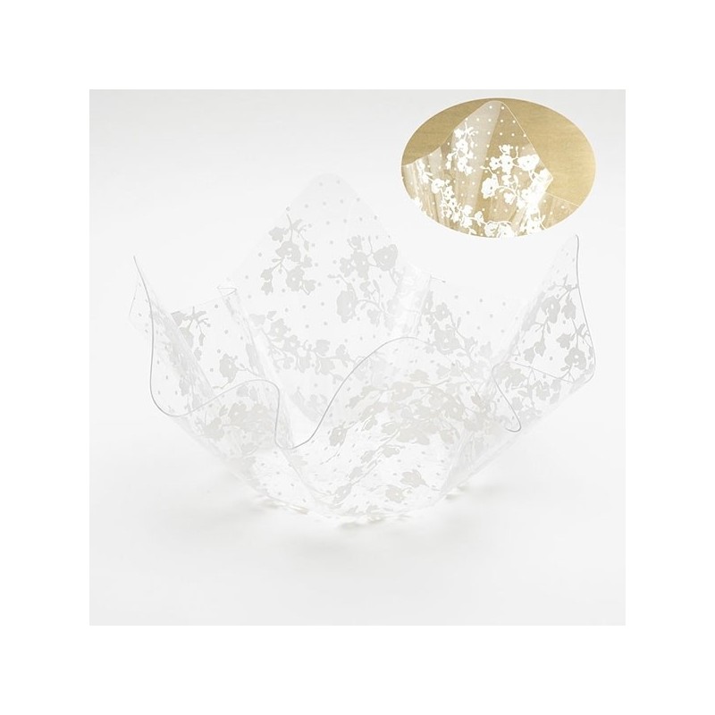 Konfekšu pārformulēdams caurspīdīgs vāze 225x225x12