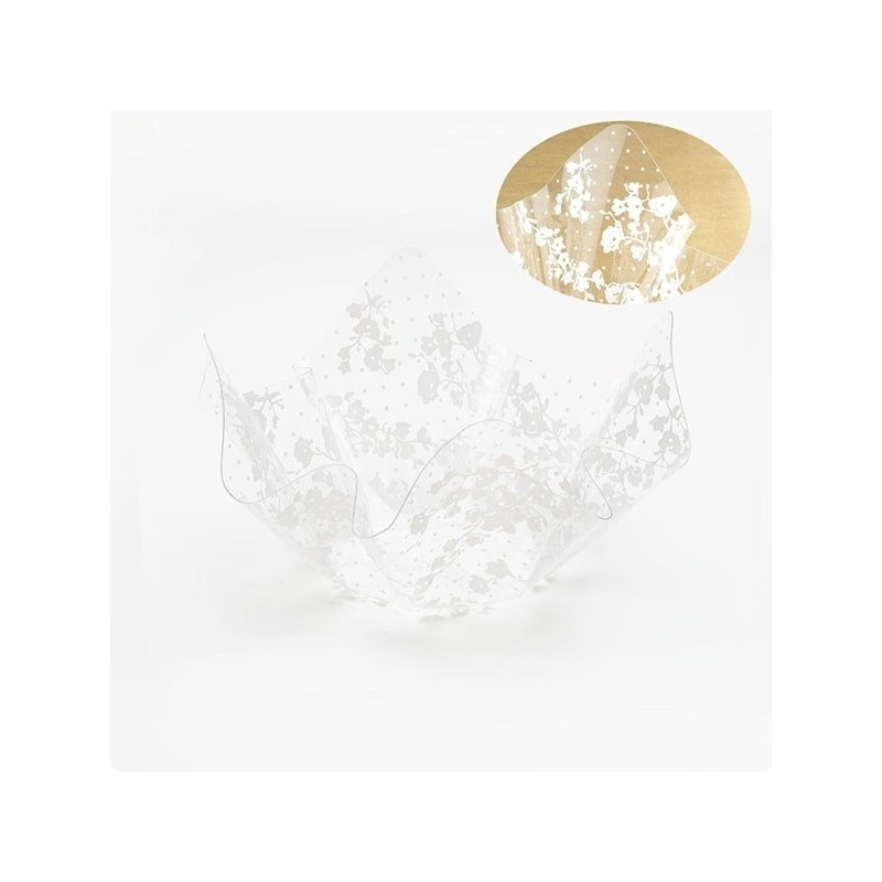 Konfekšu pārformulēdams caurspīdīgs vāze 13x13x7