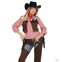 Ковбойская шляпа с заклепками  черного  цвета для карнавала