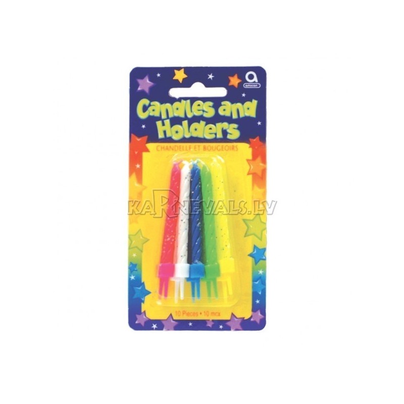 вечи для торта с подсвечниками, ассорти