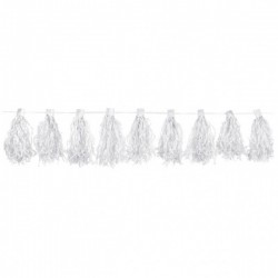 Tassel Garland White 3 m