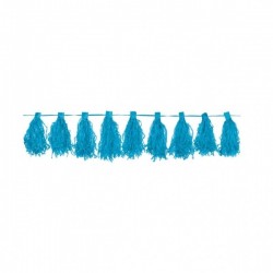 Tassel Garland Carribean Blue 3 m