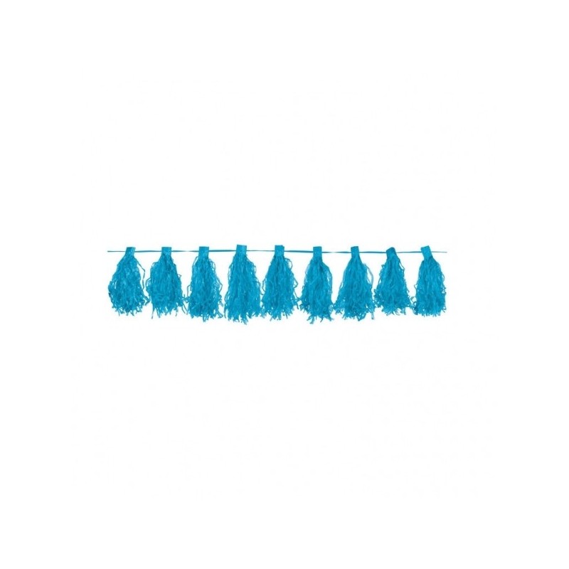 Tassel Garland Carribeean Blue 3 m