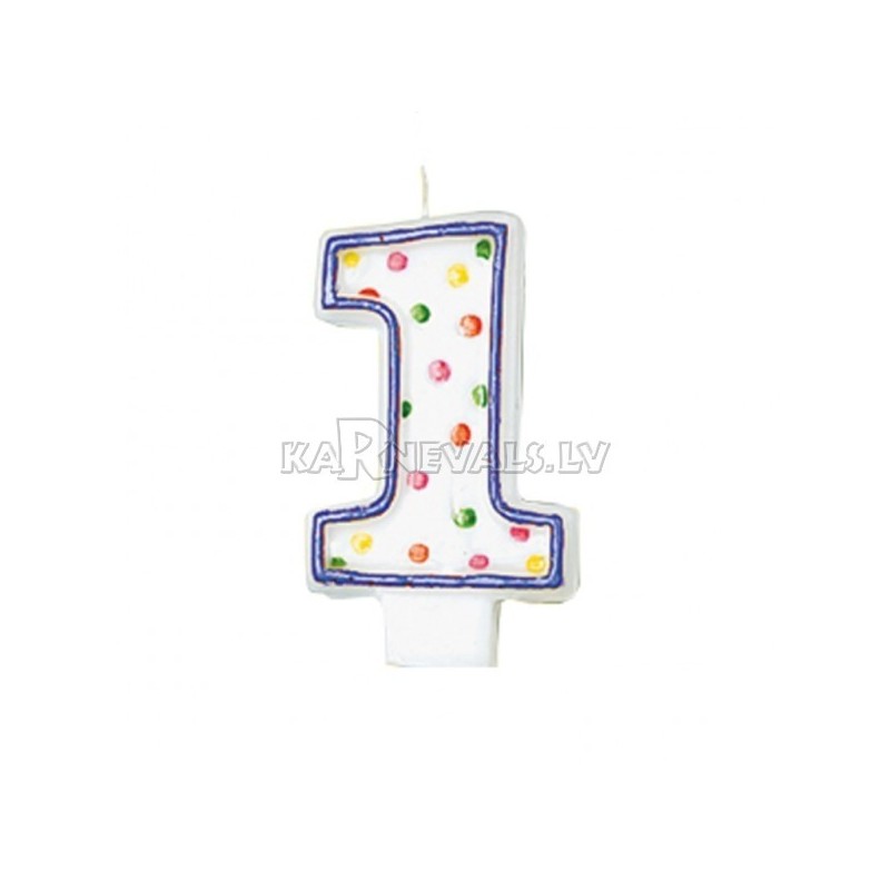 Свеча - цифра для торта,  7.6 см, 0 