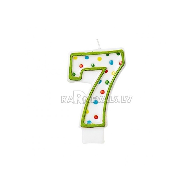 Свеча - цифра '7'