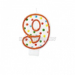 Свеча - цифра '9'