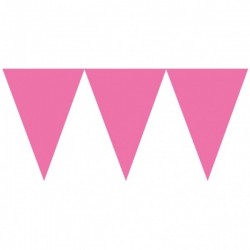 Vimpeļu virtene, rozā  - 24 karodziņi un  4.50m lente