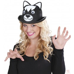 Шапочка кота фетровая в форме котелка﻿