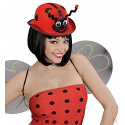 Шапочка божьей коровки фетровая в форме котелка﻿