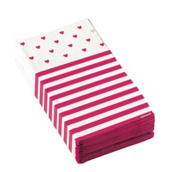 16 Buffet napkins Everyday love 33 cm